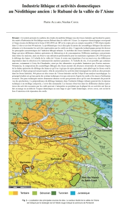 06-2022, tome 119, 2, p.223-257  Allard P., Cayol N. (2022)  Industrie lithique et activits domestiques au Nolithique ancien : le Ruban de la valle de lAisne